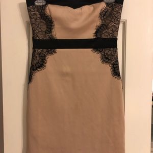 Black & Nude Mini Dress